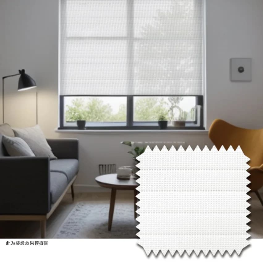 Allbright 精品訂製捲簾 透光網紗 白雲詩 - JR170650001