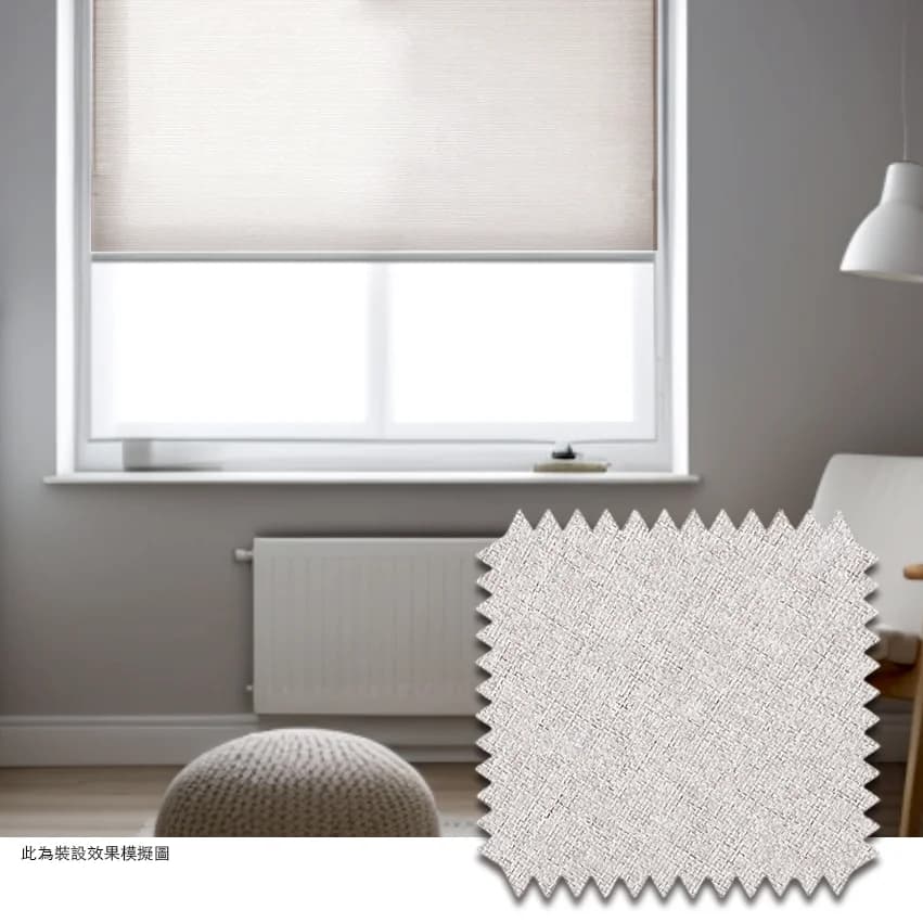 Allbright 精品訂製捲簾 全遮光 淺灰柔光 - BR190260025